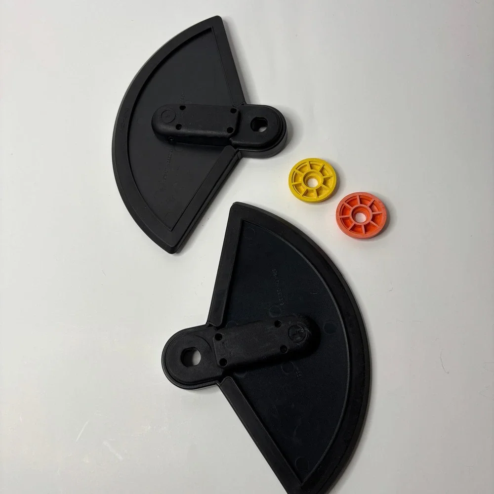 Rock Band Guitar‎ Hero Drum Cymbal Pads Set of 2 with Yellow Orange Nut Inserts